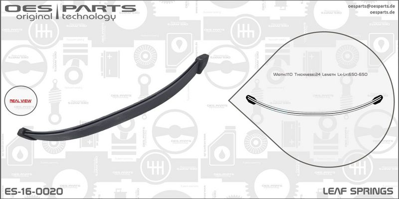 OES PARTS Jousenlehti ES-16-0020